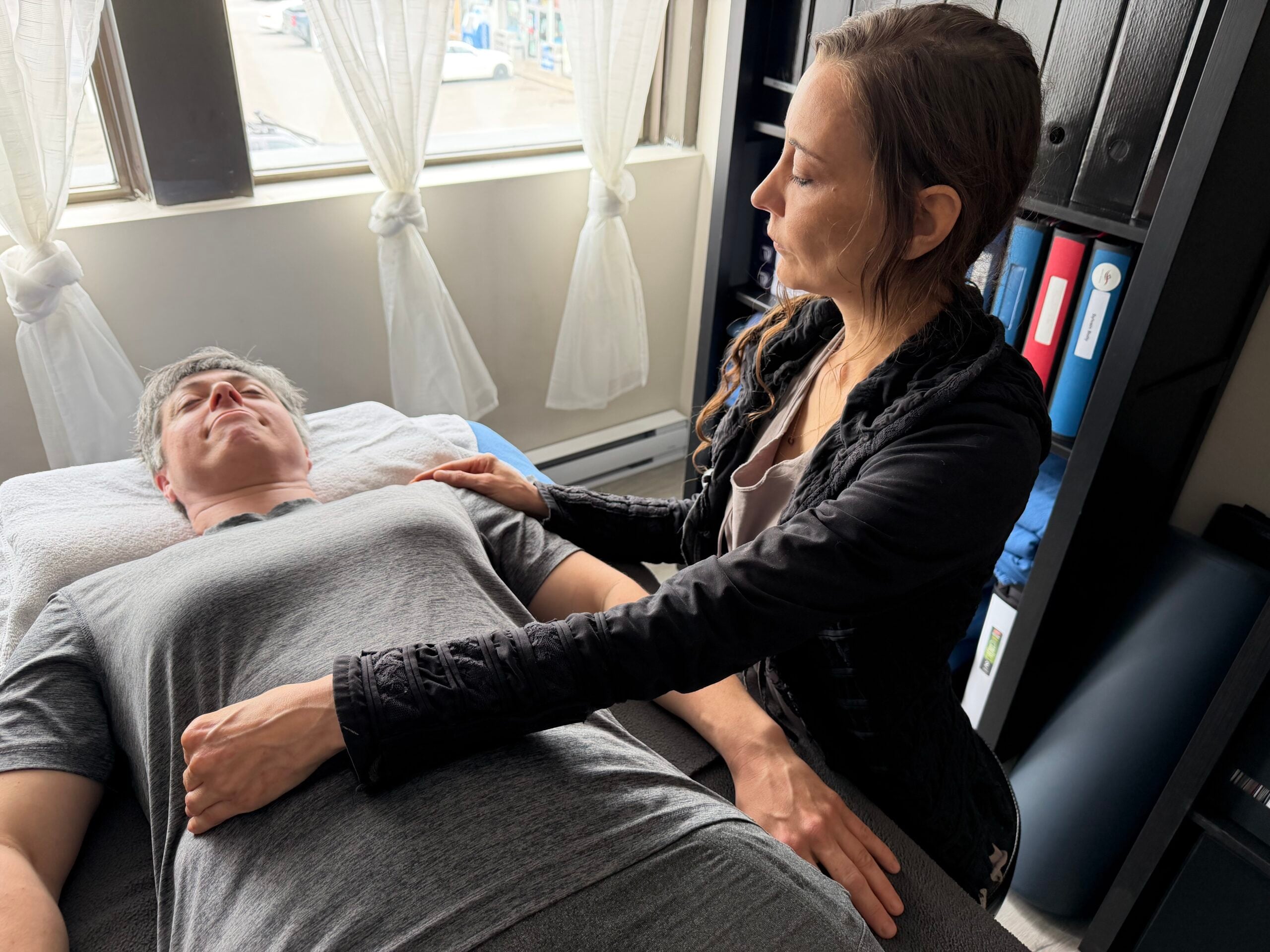 Claudia Sicotte en séance de polarité